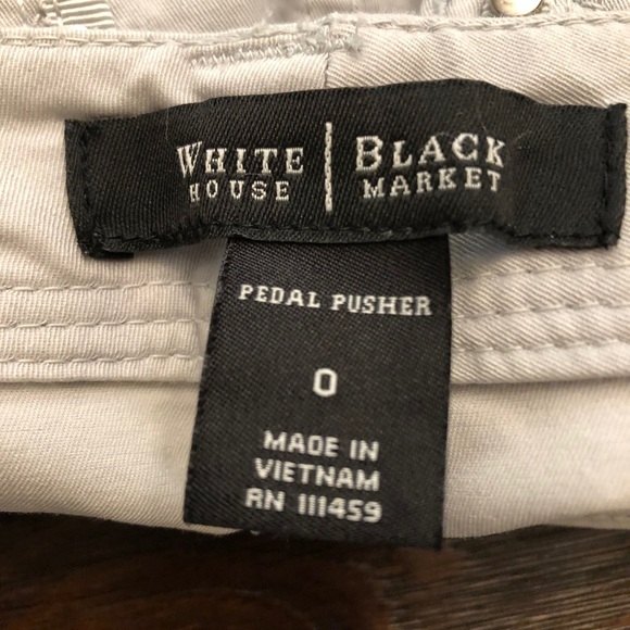 WHBM Silver Cropped Pants - Picture 12 of 16